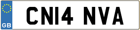 Trailer License Plate